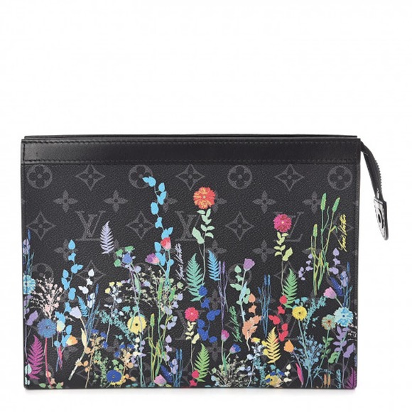 ❌❌ Louis Vuitton Foliage Pochette Voyage MM Monogram Eclipse flower toiletry bag